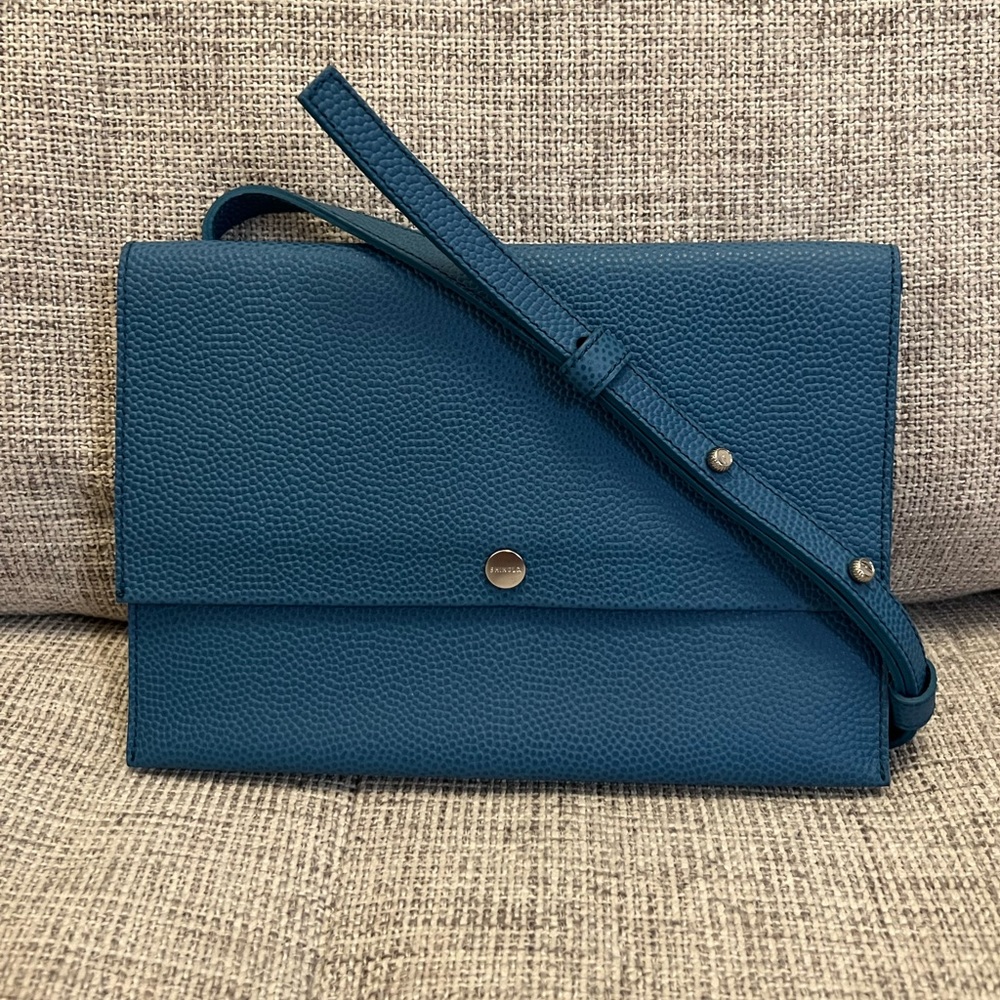 Shinola Accordion Crossbody BlueStone
